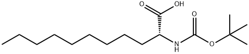 (R)-2-((叔丁氧基羰基)氨基)十一烷酸 结构式