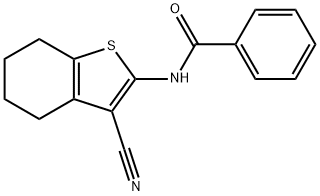 Benzamide,N-(3-cyano-4,5,6,7-tetrahydrobenzo[b]thien-2-yl)- Structure