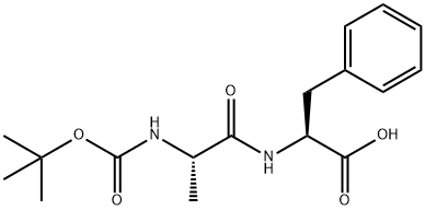L-Phenylalanine, N-[N-[(1,1-dimethylethoxy)carbonyl]-L-alanyl]- Structure