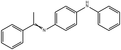1,4-Benzenediamine, N-phenyl-N'-(1-phenylethylidene)- Struktur