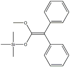 Silane, [(1-methoxy-2,2-diphenylethenyl)oxy]trimethyl- Struktur