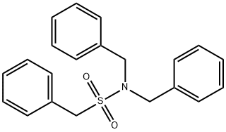 N,N-dibenzyl-1-phenylmethanesulfonamide Struktur