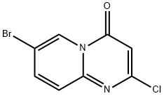 7-溴-2-氯-4H-吡啶并[1,2-A]嘧啶-4-酮 结构式