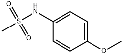 N-(4-甲氧基苯基)甲磺酰胺, 4284-48-4, 结构式
