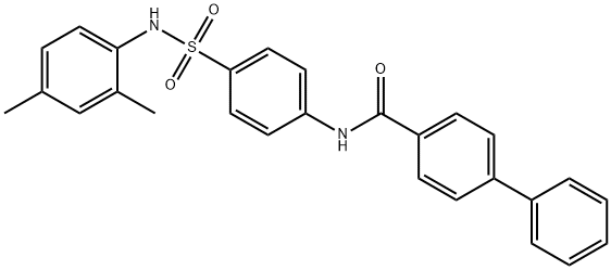 N-(4-{[(2,4-dimethylphenyl)amino]sulfonyl}phenyl)-4-biphenylcarboxamide Structure