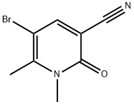 5-Bromo-1,6-dimethyl-2-oxo-1,2-dihydro-pyridine-3-carbonitrile Structure