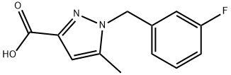 1-(3-Fluorobenzyl)-5-methyl-1H-pyrazole-3-carboxylic acid Structure