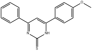 6-(P-ANISYL)-4-PHENYLPYRIMIDIN-2(1H)-THION 结构式