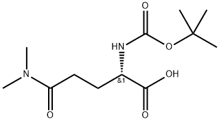 (S)-2-((TERT-BUTOXYCARBONYL)AMINO)-5-(DIMETHYLAMINO)-5-OXOPENTANOIC ACID Struktur
