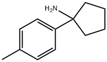 1-(4-甲基苯基)环戊胺, 75095-83-9, 结构式