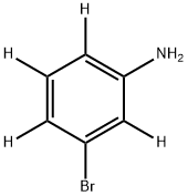 3-BROMOANILINE-D4, 81395-17-7, 结构式