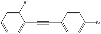 Benzene, 1-bromo-2-[(4-bromophenyl)ethynyl]- Structure