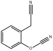 Cyanic acid, 2-(cyanomethyl)phenyl ester Structure