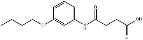 4-[(3-butoxyphenyl)amino]-4-oxobutanoic acid Structure