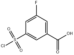 3-(氯磺酰)-5-氟苯甲酸, 912577-43-6, 结构式