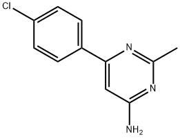6-(4-Chlorophenyl)-2-Methylpyrimidin-4-Amine Structure