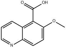 6-甲氧基喹啉-5-羧酸 结构式