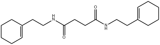 N,N'-bis[2-(1-cyclohexen-1-yl)ethyl]succinamide Structure