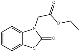 3(2H)-Benzothiazoleacetic acid, 2-oxo-, ethyl ester Struktur