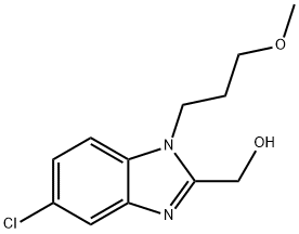 [5-Chloro-1-(3-methoxy-propyl)-1H-benzoimidazol-2-yl]-methanol Structure
