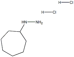 环庚基肼二盐酸盐, 1258640-59-3, 结构式