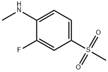 2-fluoro-4-methanesulfonyl-N-methylaniline Structure