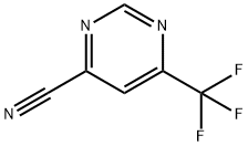 6-Trifluoromethyl-pyrimidine-4-carbonitrile 结构式