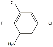 3,5-二氯-2-氟苯胺 结构式