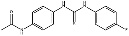 N-[4-({[(4-fluorophenyl)amino]carbonothioyl}amino)phenyl]acetamide Struktur