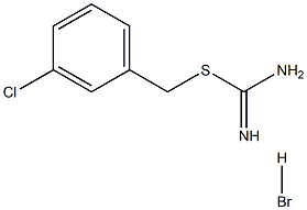 {[(3-chlorophenyl)methyl]sulfanyl}methanimidamide hydrobromide 结构式