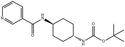 tert-Butyl (1R*,4R*)-4-(nicotinamido)cyclohexylcarbamate Structure