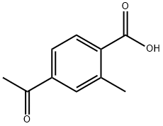2-甲基-4-乙酰基苯甲酸 结构式