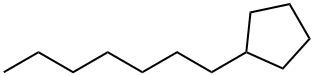 n-Heptylcyclopentane Struktur