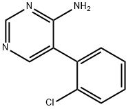 4-Pyrimidinamine,5-(2-chlorophenyl)- Struktur