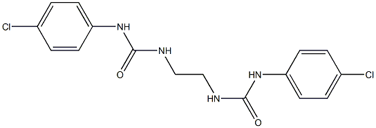 3-(4-chlorophenyl)-1-[2-[(4-chlorophenyl)carbamoylamino]ethyl]urea Struktur