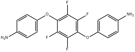Benzenamine, 4,4'-[(2,3,5,6-tetrafluoro-1,4-phenylene)bis(oxy)]bis- Structure