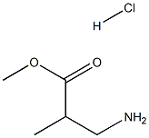 3-氨基-2-甲基丙酸甲酯盐酸盐 结构式