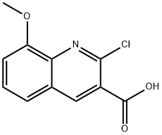 2-chloro-8-methoxyquinoline-3-carboxylic acid Structure