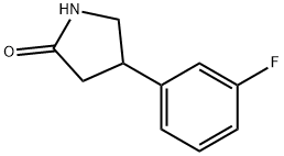 4-(3-FLUOROPHENYL)PYRROLIDIN-2-ONE Struktur