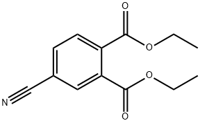 1,2-Benzenedicarboxylic acid, 4-cyano-, 1,2-diethyl ester 结构式