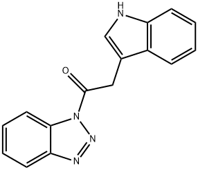 1-(1H-Benzotriazol-1-yl)-2-(1H-indol-3-yl)ethanone, 1080025-88-2, 结构式