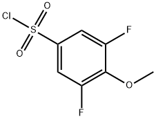 3,5-Difluoro-4-methoxybenzenesulfonyl chloride Structure