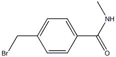 4-(溴甲基)-N-甲基苯甲酰胺 结构式