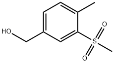 (4-methyl-3-(methylsulfonyl)phenyl)methanol Structure