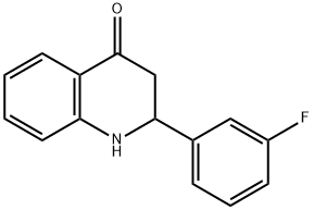 2-(3-Fluoro-phenyl)-2,3-dihydro-1H-quinolin-4-one Structure