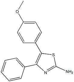 5-(4-methoxyphenyl)-4-phenyl-1,3-thiazol-2-amine Structure