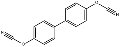 Cyanic acid, [1,1'-biphenyl]-4,4'-diyl ester Structure