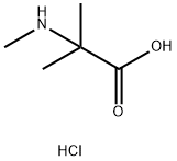 2-Methyl-2-(methylamino)propanoic acid hydrochloride Structure