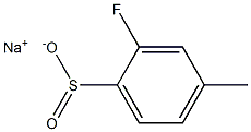 2-氟-4-甲基苯亚磺酸钠盐 结构式