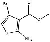 METHYL 2-AMINO-4-BROMOTHIOPHENE-3-CARBOXYLATE 结构式